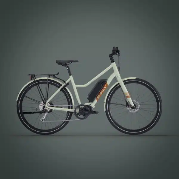 E-Fly Pace citybike dam elcykel med 9 externa växlar